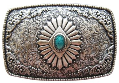 JEAN'S FRIEND Hebilla de cinturón vintage chapada en plata para hombre también disponible en los Estados Unidos
