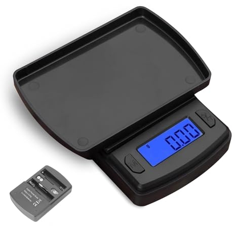 Feinwaage 500g /0,01 G Milligramm Waage, Küchenwaage Digitale Taschenwaage, Hochpräzise Lebensmittelwaage LCD Display, Portable Mini Milligramm Waage Für Schmuck Küche Lebensmittel Gewicht