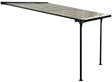 WESTMANN Terrassenüberdachung Bruce | 300x313x270 cm Schwarz | Aluminium Terrassendach inklusive Hardtop für Sonnenschutz