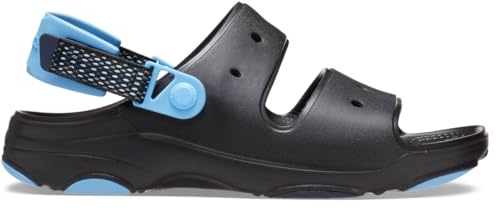 Crocs Klassisk T-Sandal, Träskor Unisex-Vuxen, Svart syre, 46/47 EU