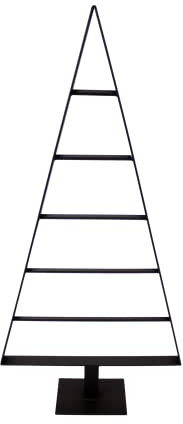FERRO modern design Weihnachtsbaum Metall - 102cm Schwarz Deko Tannenbaum Metall – Langlebig, jahrelang - Handgefertigt Metallbaum Weihnachten Groß - Für Lofträume