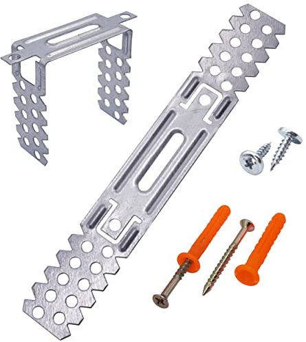 SKIR'CO (10 pz) Staffe di Montaggio 60/75 mm, Appendiabiti a Soffitto Diretti, U-Hanger per Profilo CD