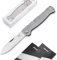 BÖKER PLUS Atlas - Kleines Slipjoint Taschenmesser mit Metallgriff - EDC Vollmetall Vintage Sandvik Messer