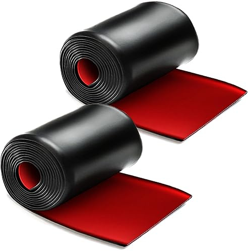 muekzru 2pcs 7.2ft*5.1in Side Skirts for Cars Universal,Universal Rubber Anti-Scratch Side Skirts Edge Guards.Protector for Sedans, Truck, SUV Before and After Bumper Multifunction Protector