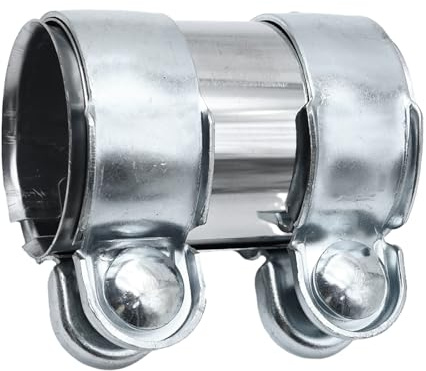 Hoypeyfiy Exhaust Pipe Sleeve Clamps Connector 1K0253141M Compatible with Seat Skoda 55 x 95mm