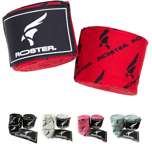 ROSTER. Packung mit 2 Boxbandagen (rot)