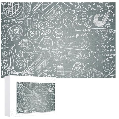 Mathematik-Frage-Puzzle, 1000 Stück, personalisiertes Puzzle für Erwachsene, Fotos, Puzzle für Familie, anspruchsvolles Bilderpuzzle mit Aufbewahrungstasche, Heimdekoration, Puzzle