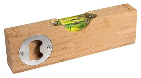 Bambus Wasserwaage / mit integriertem Flaschenöffner