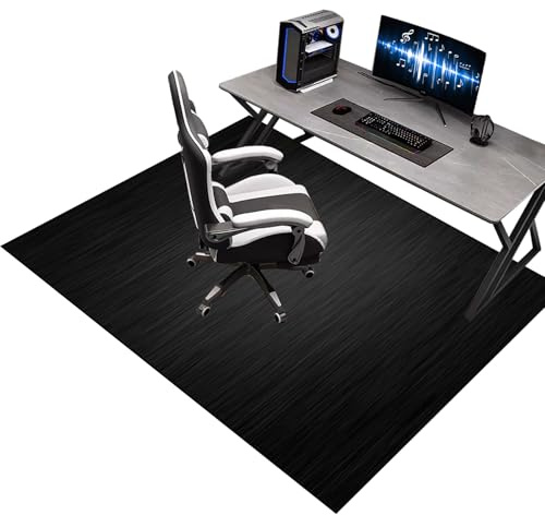 Gaming Bodenschutzmatte für Teppiche rutschfest, Bürostuhl Unterlage für Hartböden, Gaming Stuhlmatten für Parkett, 70 x 130 cm Teppich Unterlage-Kratzfest, Schreibtischstuhl Unterlage für Laminat