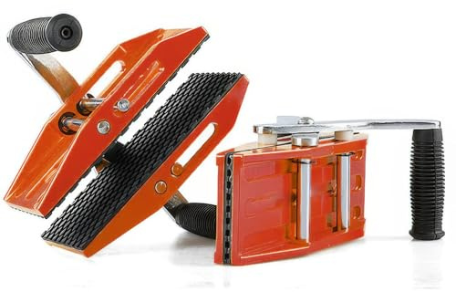 2Pcs Double Handed Panel Carriers - Clamping Range 0-45mm, Heavy Duty Lifting Tools Load Capacity up to 350kg, Stone Carry Clamp for Glass Stone Slabs Marble