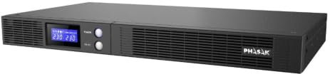 Phasak Protekt PH 7540 SAI Línea Interactiva Slim para Rack 19 1U 750VA 450W con 4 Salidas IEC C13
