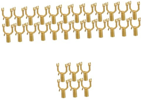 Toyvian 5 Set Forca di Sostegno per Alberi da Frutto Supporto Dell'albero Supporti Pianta Piante Piastra per Alberi Dispositivo di Supporto Ai Fiori Lega di Alluminio d'oro 6 Pezzi * 5