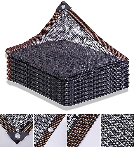 Red de sombra de 5 x 10 m – Parasol UV50+ para balcón, terrazas, invernaderos, piscinas, valla para protección al aire libre