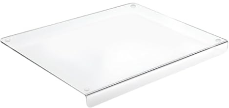 Tabla de cortar de cocina transparente para cortar verduras para carne y pan, práctica tabla de cortar para preparación de alimentos y verduras