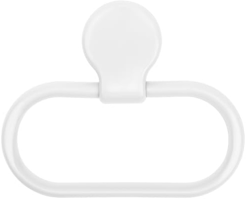 Porte-Serviettes sans Perçage Auto-adhésif pour Salle de Bain | Abs Blanc, Installation Facile, Usage la Cuisine et Salle de Bain, Design Simple