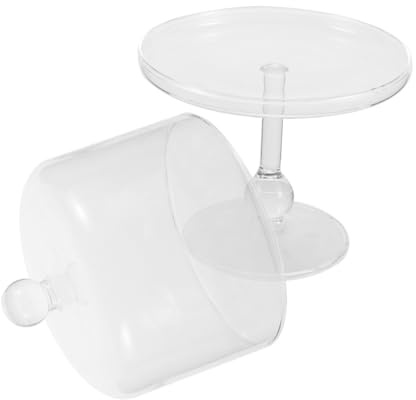 Zerodeko Alzata per Torta in Vetro, Elegante e Sofisticata, Footed