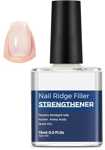 DMQ Nail Strengthener, Extra Strong Nail Care Ridge Filling Strengthener, Quick Drying Nail Hardener Serum Nail Varnish Nail Oil Moisturizing for Damaged, Weak, Peeling Nails