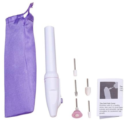 SHINYPASING Polisseuse Électrique Portable pour Ongles Mini Compacte Recharge USB Outil de Manucure Pratique pour Usage Quotidien Nail Art