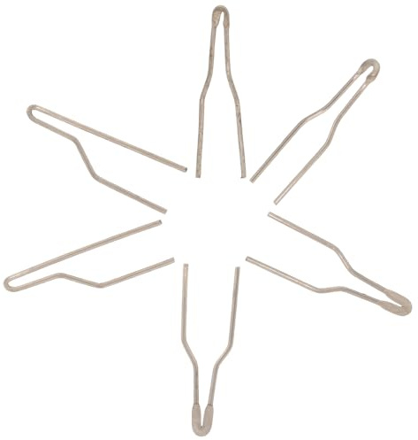 ULTECHNOVO 6 Piezas Puntas para Pirograbado de Madera, Punta de Alambre Calefactor Durable, Diámetro 1 Mm, Incluye 2 Planas №2, 2 Semiesféricas №3 y 2 Dobladas №5, Kit Accesorios para Quemar