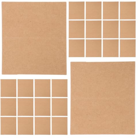 OHPHCALL 100 Tarjetas de Lugar de Papel Marrón en Blanco por Ambos Lados, Plegables y Multipropósito, Ideales para Bodas y Cenas, Tarjetas de Asiento para Invitados