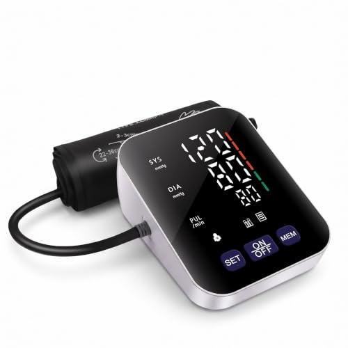 Blutdruckmessgerät Oberarm V8 Ultra – Präzise & Klinisch Genau | Kristallklare LED-Anzeige Universelle Manschette Duo-Speicherfunktion Intelligente Sensorik Ein-Tasten-Bedienung