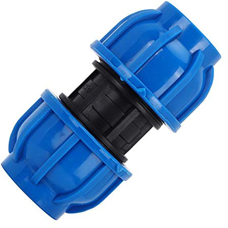 4 piezas de tapones rectos de plástico PE de 32 mm a 32 mm adaptador de línea de agua conexión recta accesorios de tubería de línea de agua