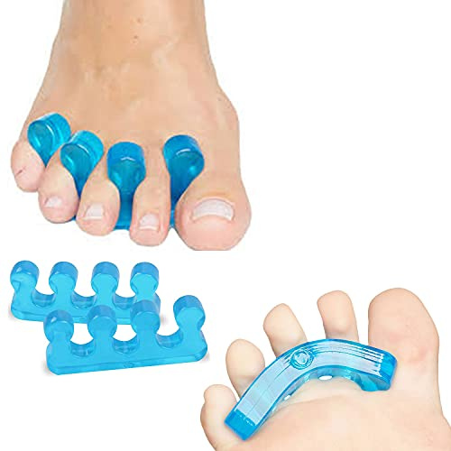 Pedimend 2 Paar Gel-Zehenspreizer und Zehenspreizer Ballenzehenentlastung Hammerzehen Pediküre für Frauen und Männer Sofortige Schmerzlinderung nach Yoga und anderen sportlichen Aktivitäten