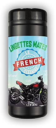 Le French Cleaning - Vasetto di salviette per moto - deposita una pellicola protettiva naturale - senza silicone o solvente (35 salviette opache)