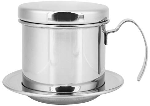 OUKENS Cafetera Vietnamita de Acero Inoxidable Con Filtro Para Goteo, Utensilios Para Preparar Café Para el Hogar, Cocina, Oficina, Uso Al Aire Libre