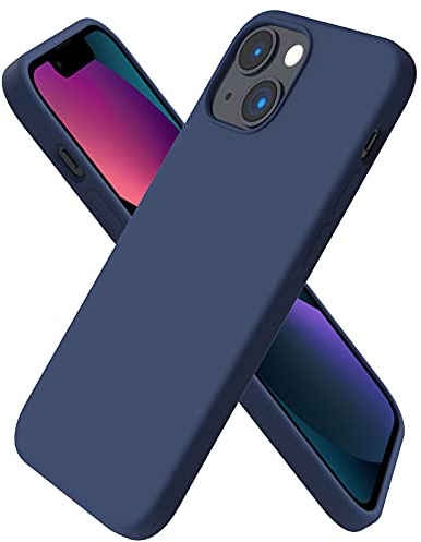ORNARTO für iPhone 13 Mini Hülle aus Silikon 5,4 Zoll - Marineblau | Premium Flüssigsilikon, dünne Handyhülle, weich, griffig, stoß- und kratzfest, Navy und viele weitere Farben
