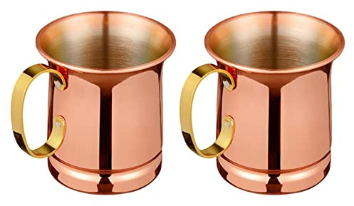 Evarbuild 2X Pure Copper Beer/Milk Mug,Handcrafted Cup,Drinkware