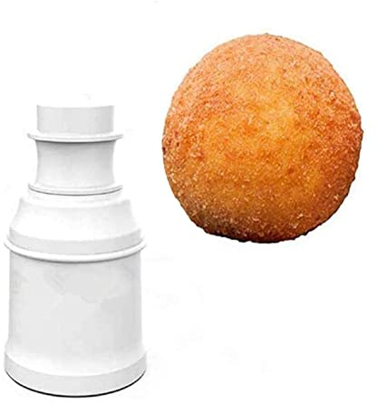 Arancini Maker Form, 160 g DIY Reiskugelform, Mehrzweck-Reiskugel-Maschine, Shake, hausgemachte gefüllte Fleischpunkt-Kugel für Küche, Sushi-Werkzeug (rund)