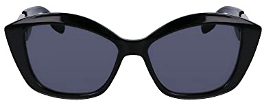 KARL LAGERFELD Women's Sunglasses KL6102S - Black with Solid Grey Lens