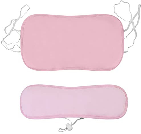JiuQing Rizinusöl-Packung Taille Und Schilddrüse Hals Wiederverwendbar Verstellbar Weich Für Leber-Entgiftungshilfe Schlaf-Verstopfung,Rosa,Elastic Rope