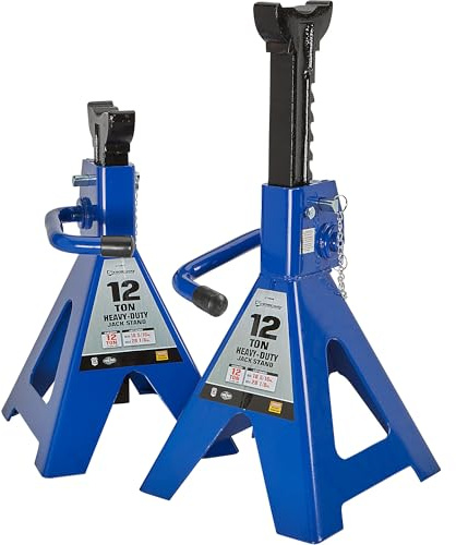 Strongway Double Locking 12-Ton Jack Stands — 24,000-Lb. Total Capacity, Pair