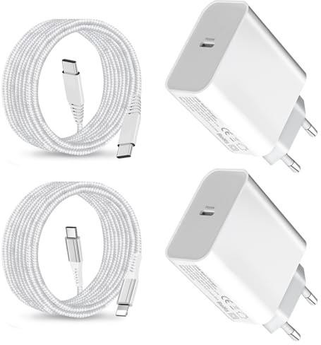 25W Chargeur et Cable pour iPhone 14 Pro Max/13 12 11 iPad Pro 13 11 12.9 | A16 2024 2023 2022 2021 2020 2019 2025,iPad Air 5 4,Mini 6/iPhone 17 16e 16 15/i-Pad Air 2 3 4 5/Mini 3 4 5 6/iPad 8-10