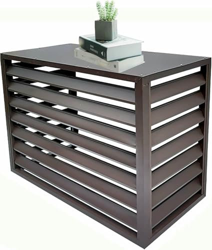 HOTAPEPU Klimaanlagenabdeckung, Abdeckung Der Außenklimaanlage, Aluminiumklimaanlagenabdeckung, Klimaanlage, Externe Dekorative Privatsphäre ~////