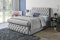 Letto ottomano king size con contenitore, letto imbottito con alzata a gas con base e testiera, struttura per letto resistente, design elegante grigio (1,5 m)