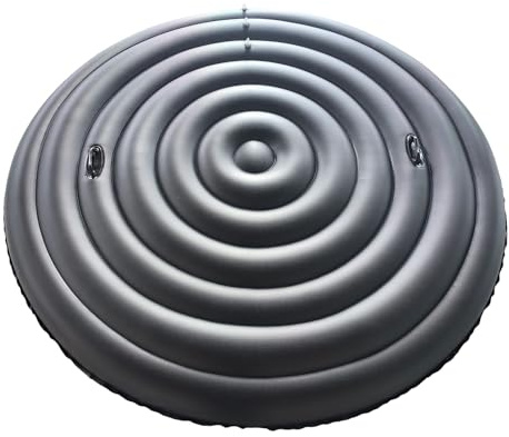 Loyimioo Universal Aufblasbare Hot Tub Abdeckung Vier Jahreszeiten Qualität wasserdichte Abdeckung Passt Runde Quadratische Badewannen Isoliert und Leck Beweis PVC Outdoor Spa Pool Abdeckungen 180cm