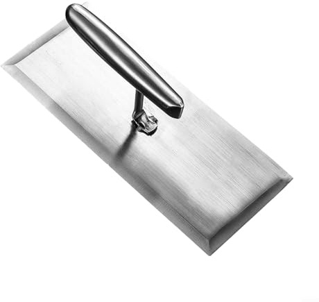 Maurerkelle aus Edelstahl, professionelles Putzwerkzeug, Zementschaber für Bau, Wandveredelung, hochglanzpoliert, für Oberflächen 240 mm, 280 mm (klein)