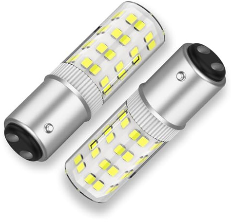 Fangxuee BA15DLED 120V Lampadina A LED con Base A Doppio Contatto A Baionetta 0 Watt Equivalente al Sostituto del JD T3/T4 al Tungsteno LED per Macchina da Cucire
