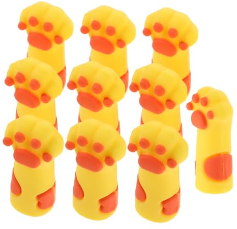 Vaguelly 10 Protectores Para Tijeras De Pedicura Protectores De Uñas Con Forma De Pata De Gato Fundas Para Pinzas De Pedicura Fundas Protectoras