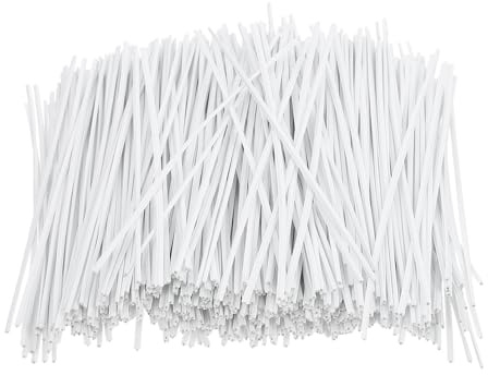 BESPORTBLE Bridas para Cables Núcleo de Hierro Recubiertas de Plástico 10 CM Paquete de 1000 Unidades Resistentes y Flexibles para Organizar Cables de Alimentación Luces Navideñas y Uso