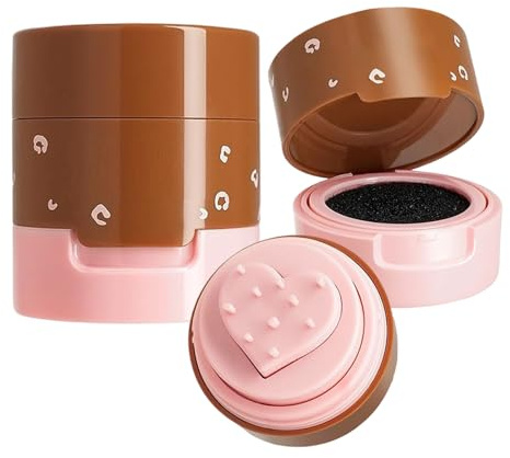 Sello De Puntos Para La Cara Marcadores Cosméticos Impermeables | Sello en Forma de Corazón Resistente al Agua Para Mujeres Adolescentes Citas Fotos Mejillas Nariz Piel Grasa Seca
