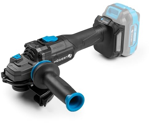 HÖGERT TECHNIK Smerigliatrice angolare a batteria 125 mm 18V brushless, troncatrice senza fili con regolazione velocità, flex per tagliare, levigare e sbavare metallo, senza batteria inclusa
