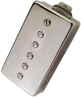 Alnico 2 E Gitarre Nickel/Gold Hue Coil Pickup Größe P90 Instrumentenzubehör Offener Humbucker(B Nickel52mm)