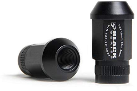 Skunk2 520-99-0853 Black Anodized (12mm x 1.5mm) Lug Nut Set - 16 Piece