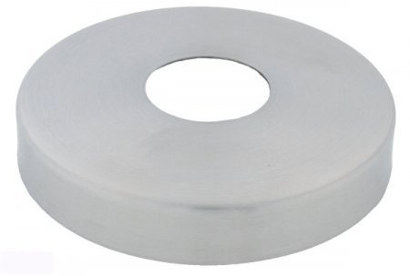 Abdeckrosette 105 / 34 mm - Höhe: ca. 18 mm - V2A Edelstahl (S012077)