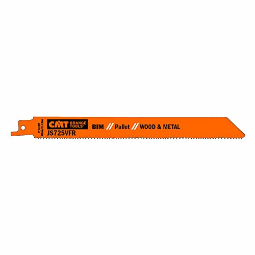 CMT JS725VFR-5 Lame per Seghe a Gattuccio per Legno e Metallo, Arancione