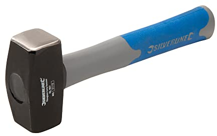Silverline Lump Hammer Fibreglass 2 lb (0.91 kg) (HA37), Silver